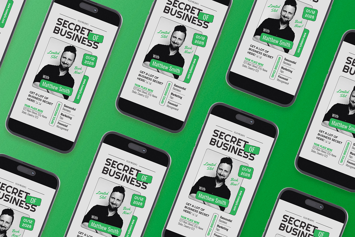 Green Secret of Business Flyer Set, a Flyer Template by Aiyari Graphic (Photo 2 of 3)