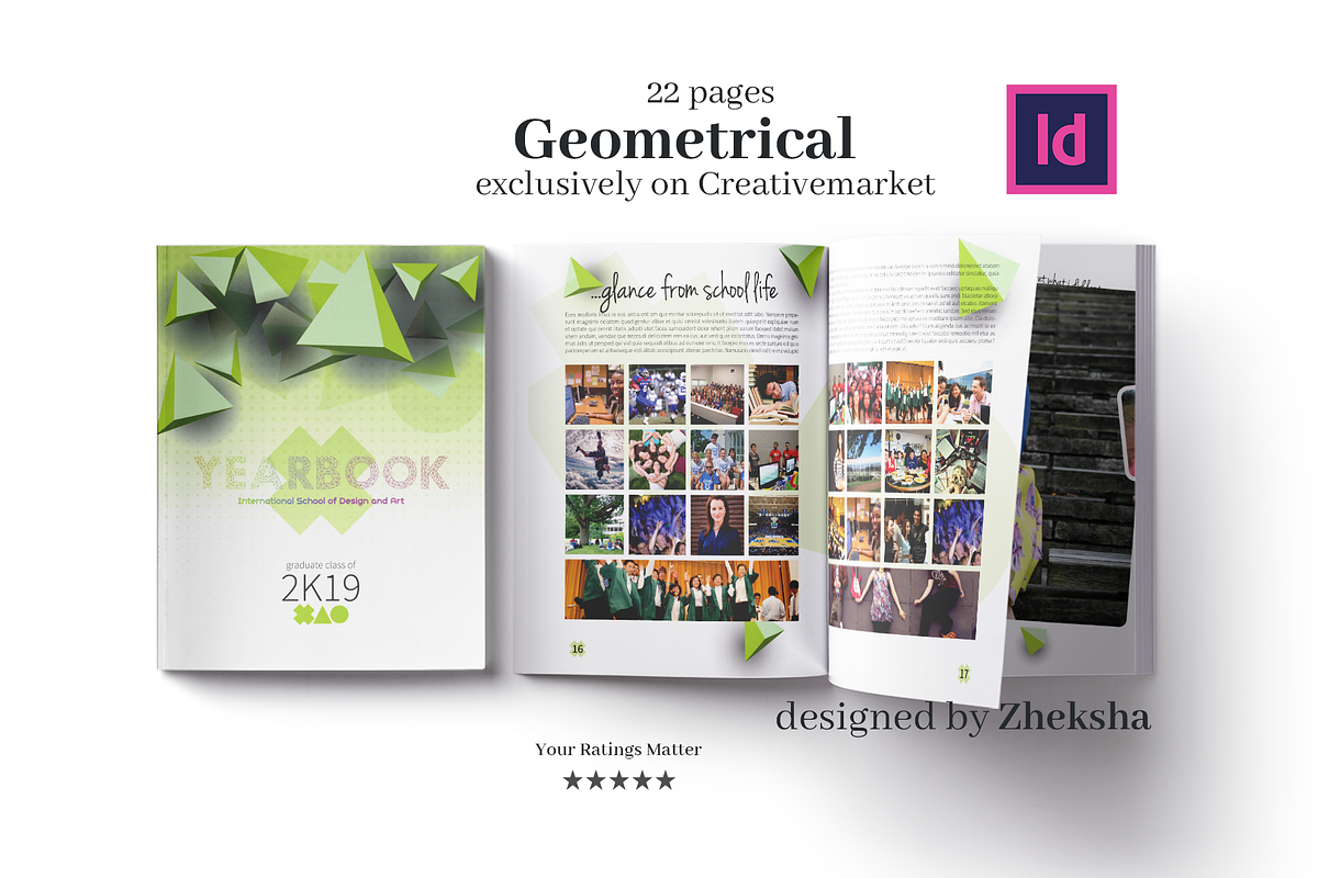Geometrical Yearbook, a Templates & Theme by zheksha (Photo 1 of 17)