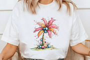 Whimsical Summer Palm Tree Clipart, an Illustration by designcity5 (Thumbnail 4 of 5)
