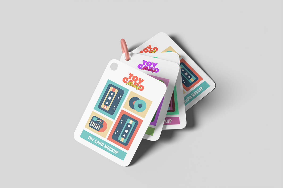 Joyful Toy Card Mockup, a Merchandise Mockup by ianmikraz (Photo 4 of 5)