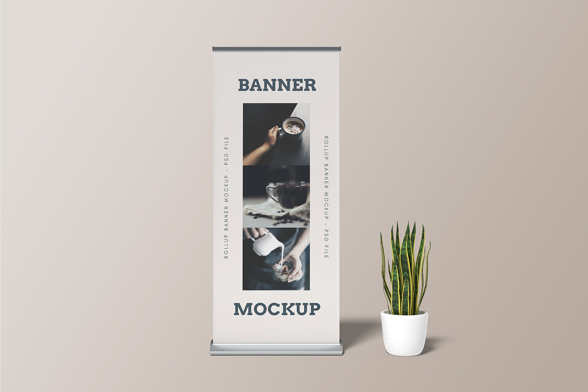 Rollup Banner Mockup, an Advertising Mockup by graphicsecond (Photo 2 of 9)