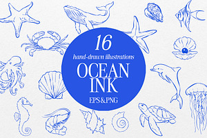 Ocean Ink – Hand-Drawn Illustration