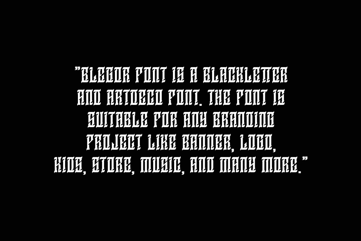 Black Gevopar - Gothic Font, a Blackletter Font by QR Design Studio (Photo 6 of 9)