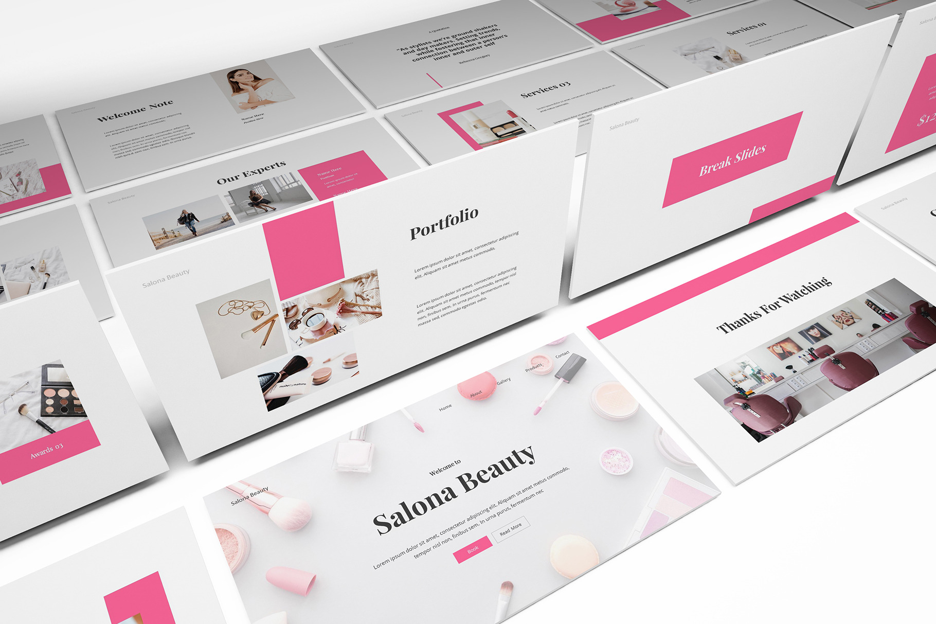 Beauty Salon Powerpoint Template, a Presentation Template by Formatika ...