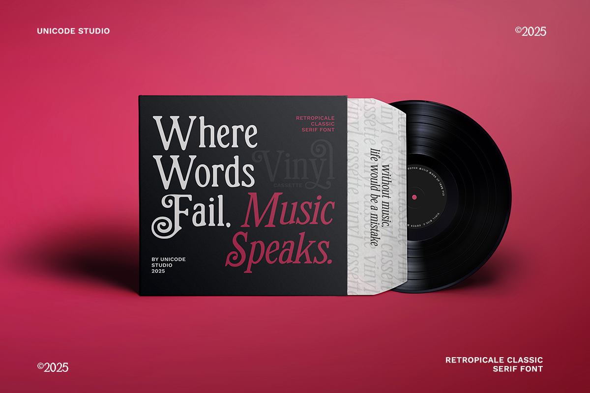 Retropicale - Classic Serif Font, a Serif Font by Unicode Studio (Photo 15 of 18)