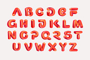 Cartoon cubic style alphabet, a Symbol Font by kaer_shop (Thumbnail 2 of 7)