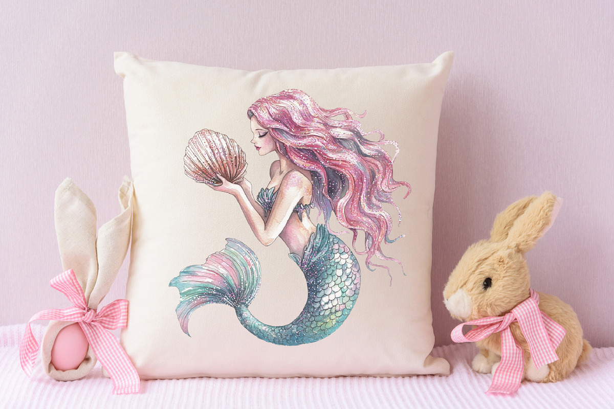 Glitter Pink Girl Sublimation Clipar, an Illustration by RobertsArt (Photo 7 of 7)