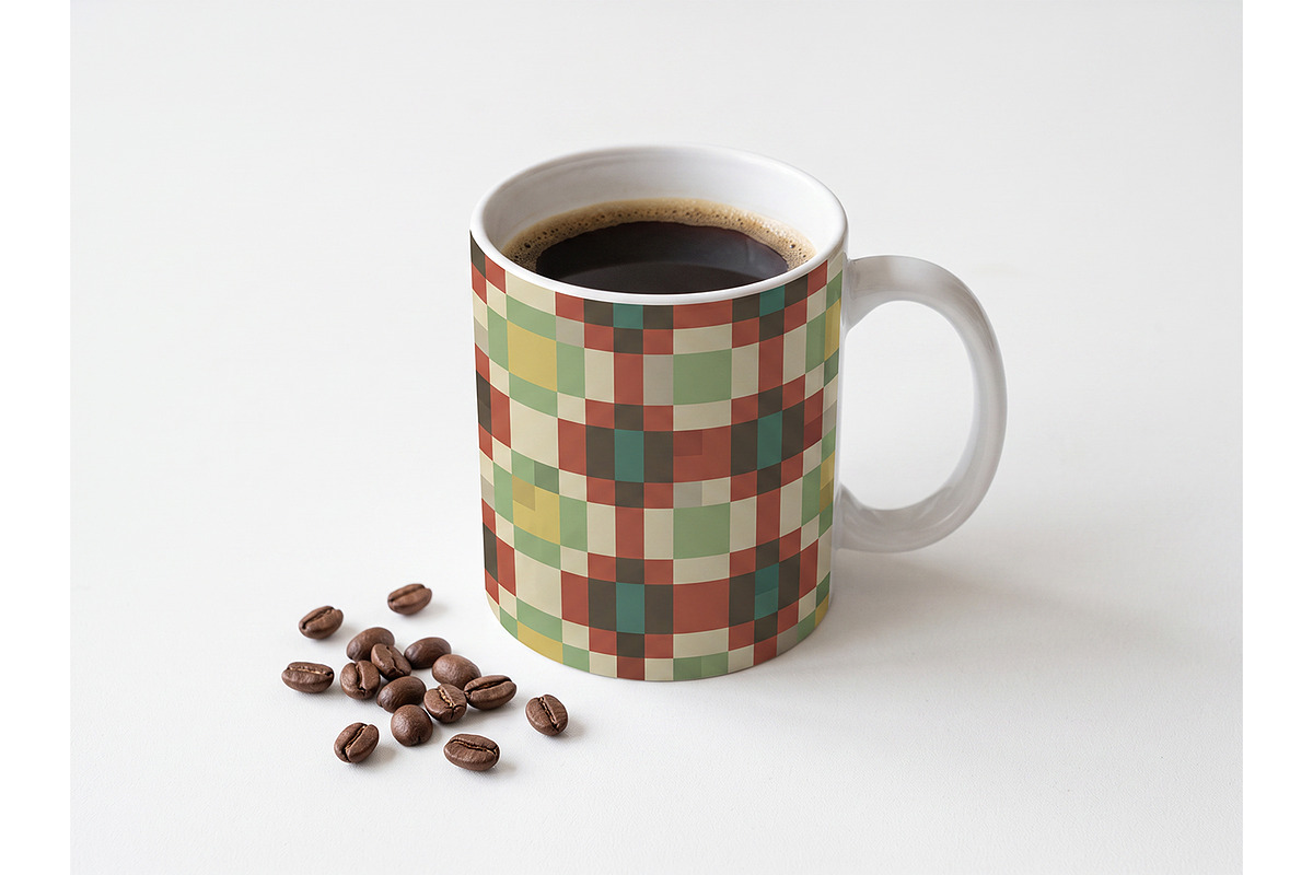 Pixel Mosaic Geometric Patterns, a Pattern Graphic by Cool Worker (Photo 5 of 7)