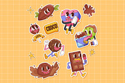 Vintage Retro Chocolate sticker, an Object Graphic by Vesvocrea (Thumbnail 2 of 2)