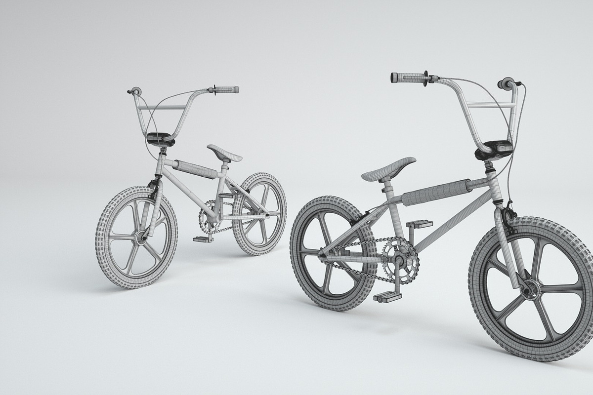 1980s Raleigh Burner BMX Bicycle, a Cars & Vehicle 3D Model by 3DTreatment (Photo 5 of 25)