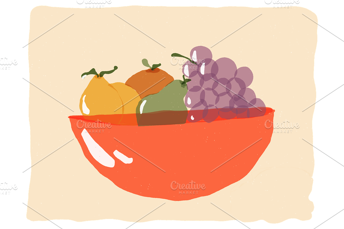 Glass Fruit Illustration PNG Art, a Food Illustration by wings of design (Photo 1 of 2)