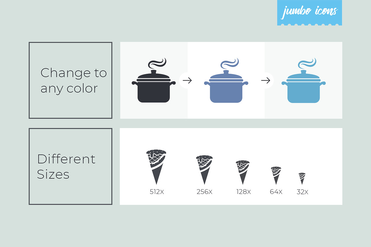 Food Glyph Icons V2, an Outline Icon by Jumbo Icons (Photo 4 of 5)