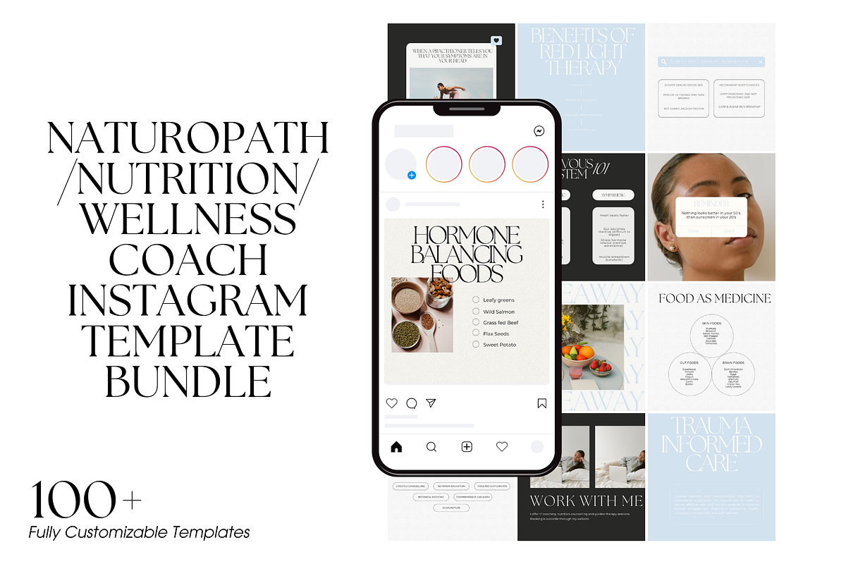 Wellness Coach Template Bundle, a Social Media Template by digitaldispositions (Photo 1 of 8)