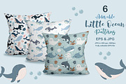 Little Ocean Seamless Patterns Set, a Pattern Graphic by DrawStudio1988 (Thumbnail 2 of 9)