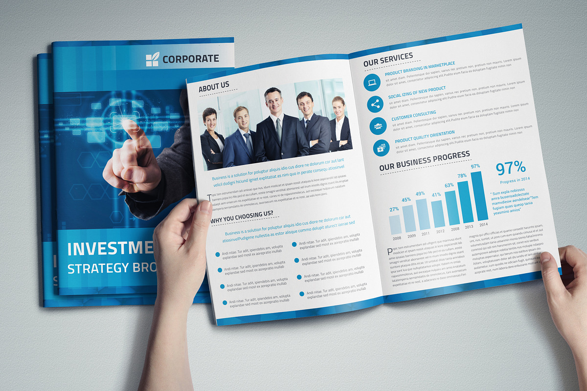 Bi-Fold Corporate Brochure, a Brochure Template by Design_Fx (Photo 5 of 6)
