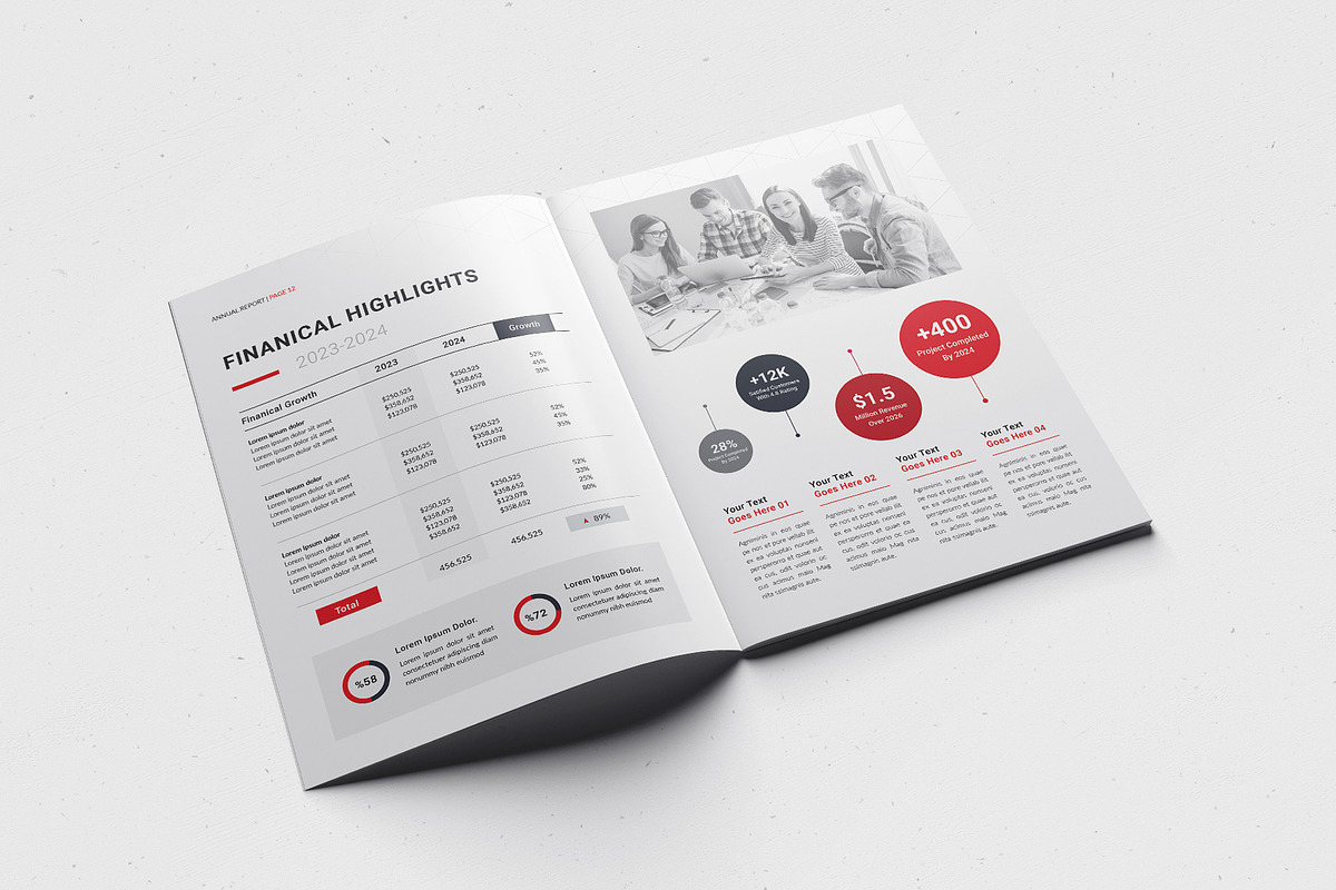 The Annual Report | InDesign & Ms Wo, a Brochure Template by Creativity-Design (Photo 7 of 12)