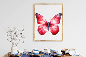 Watercolor Butterflies Sublimation