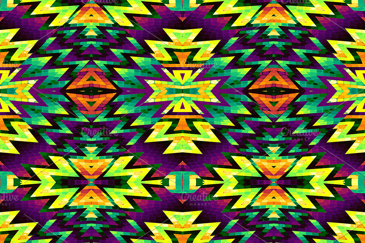 30 seamless aztec patterns JPG, a Pattern Graphic by tkdesign (Photo 22 of 31)