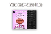 Procreate plump lips stamps, a Brush Add-On by KsTumanova (Thumbnail 4 of 4)