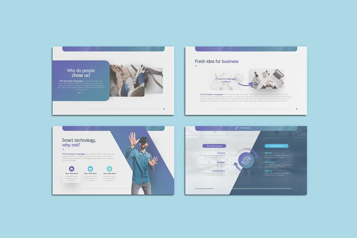 Metro Business Powerpoint Template, a Presentation Template by GearShift (Photo 3 of 8)