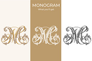 MM Wedding Monogram Logo, a Branding & Logo Template by LogoAV (Thumbnail 4 of 6)