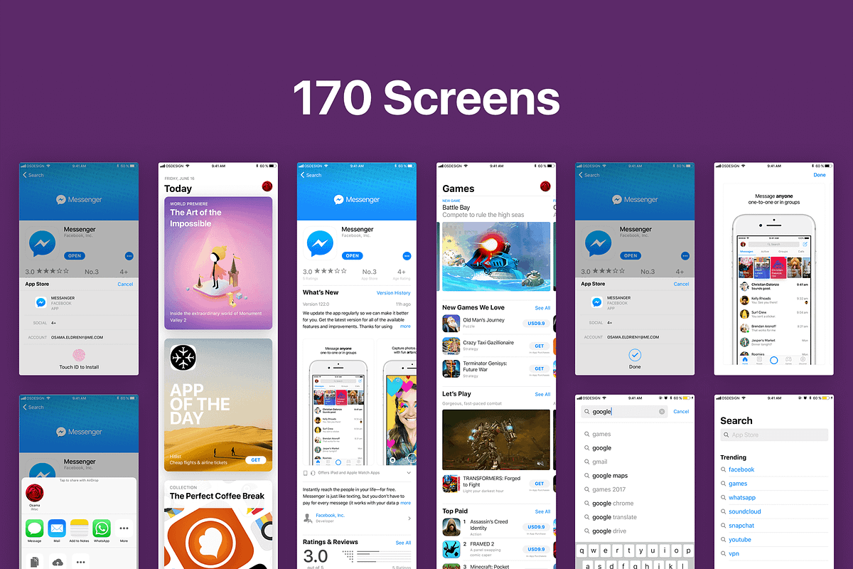 iOS11 GUI KIT Illustrator Sketch XD, an UI Kit Template by Ui Markets (Photo 10 of 21)