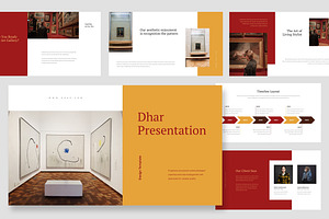 Dhar : Art Gallery Google Slides, a Presentation Template by Punkl Camp