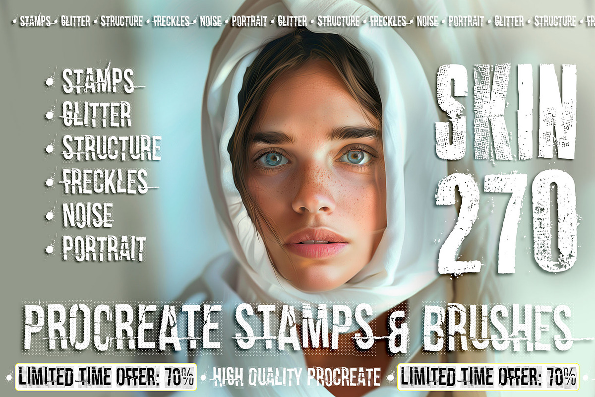 procreate brushes stamp, a Brush Add-On by SannaIllustrations (Photo 4 of 6)