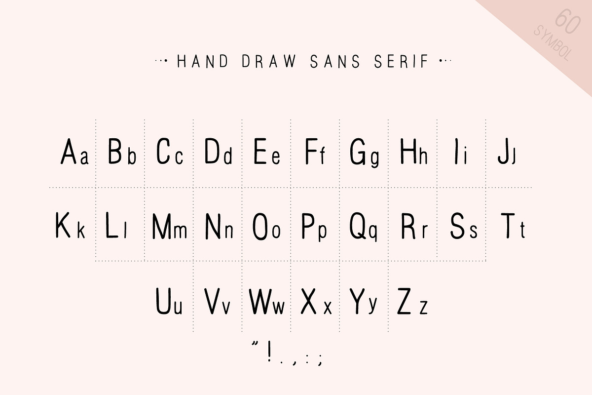 Hand Draw sans serif preview 2