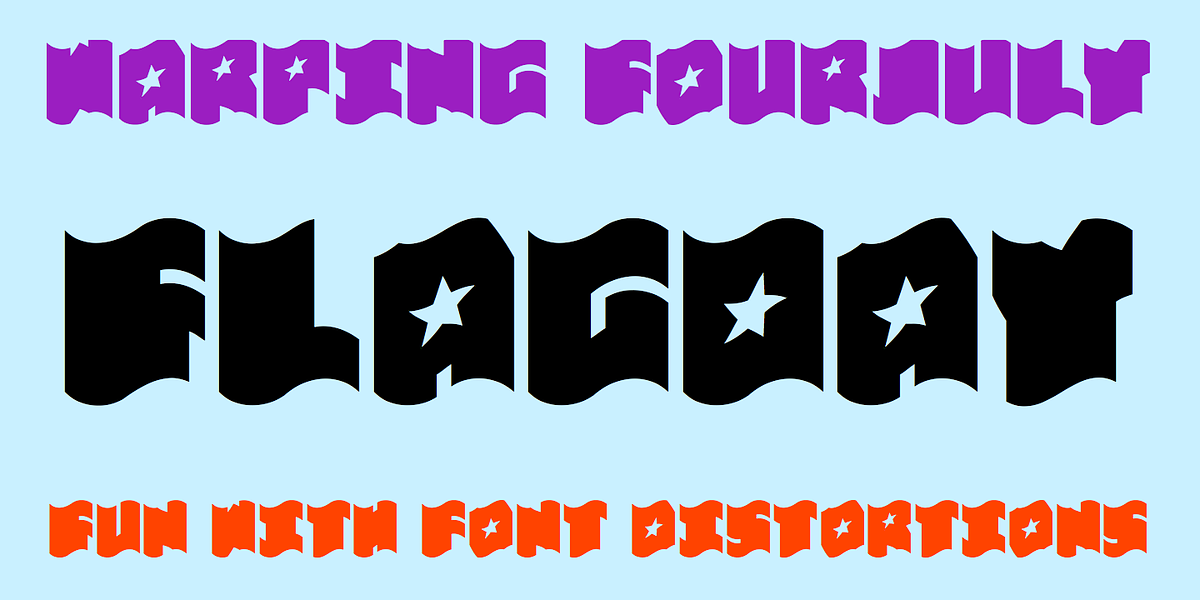 Flag Day, a Sans Serif Font by Ingrimayne Type (Photo 5 of 5)