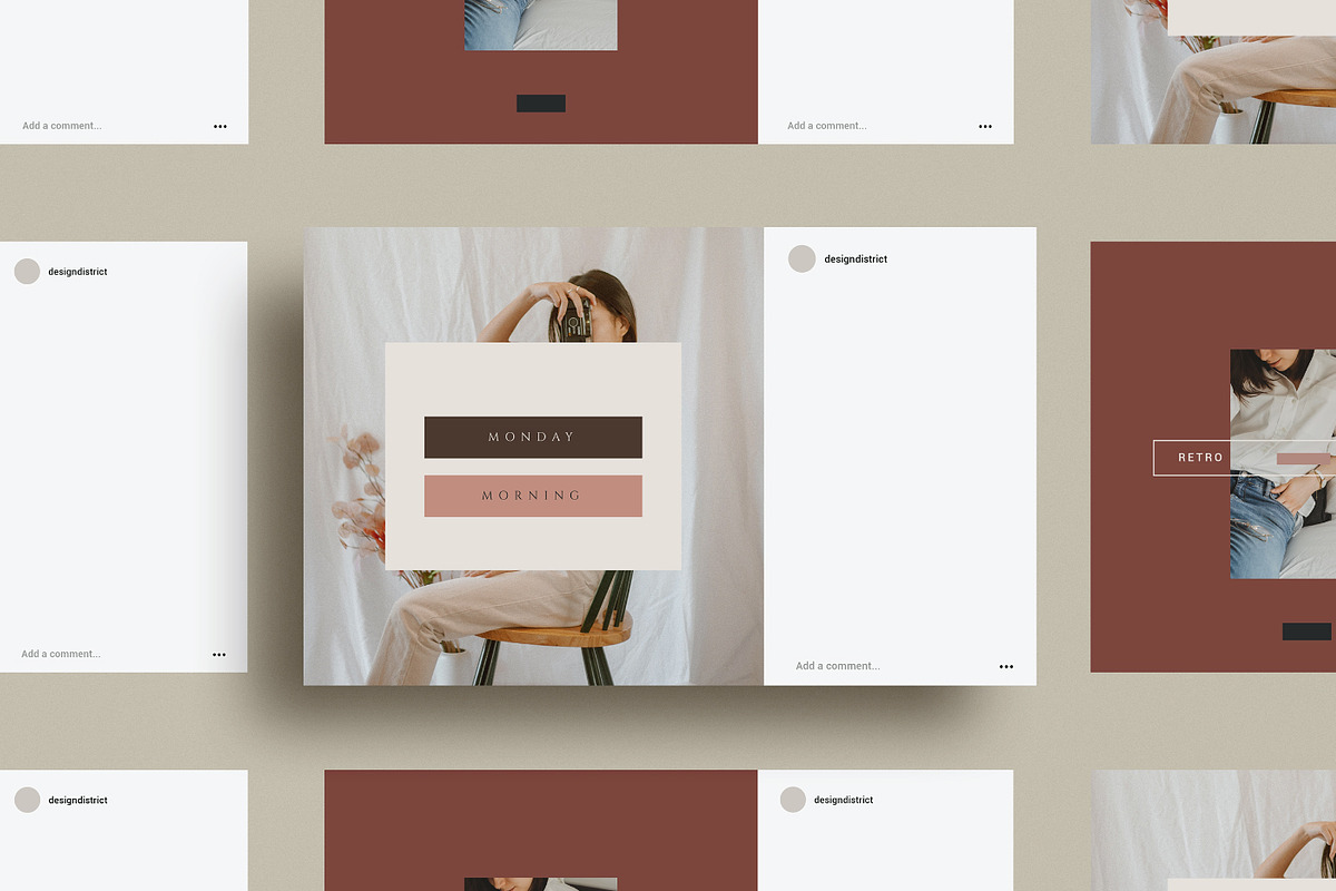 Fashion & Lifestyle V2 Instagram Kit, a Social Media Template by Design District (Photo 2 of 20)