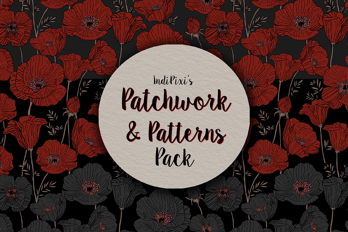 Patchwork Pattern Pack, a Pattern Graphic by IndiPixi