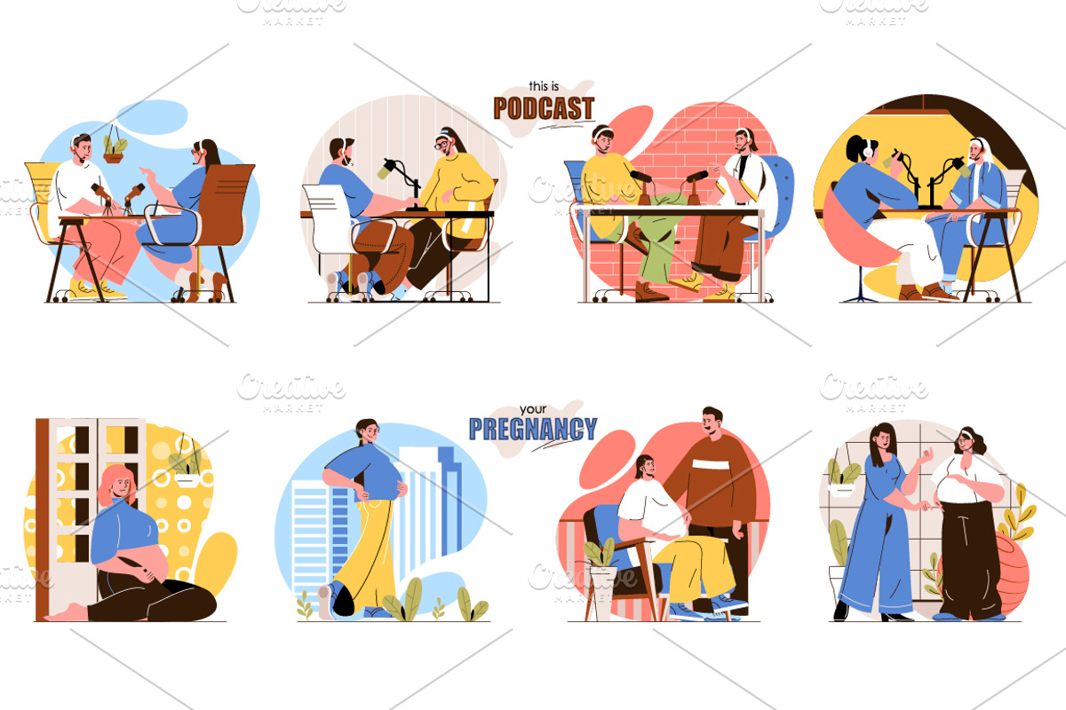 Flat People Concept Illustrations, a Finance Illustration by alexdndz (Photo 10 of 14)