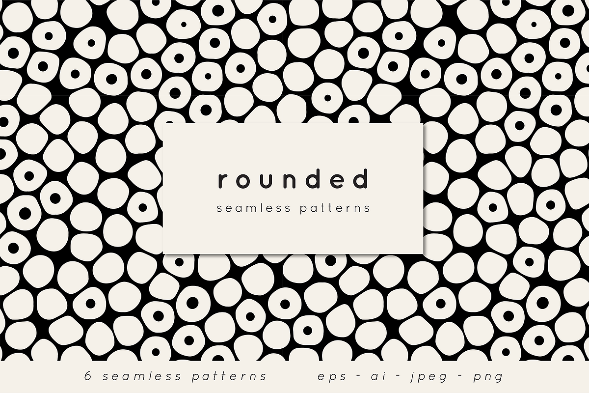 Rounded Seamless Patterns, a Pattern Graphic by Curly_Pat