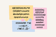 Mon Plaisir cute font handwriting, a Handwritten Font by jyllyco (Thumbnail 7 of 7)