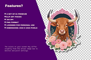 Bloom & Bull Taurus Clipart 64, an Object Graphic by Jakayla Digital Co (Thumbnail 7 of 10)