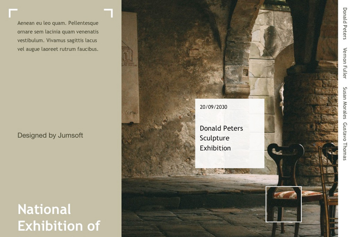 Exhibit PowerPoint Template, a Presentation Template by Jumsoft (Photo 2 of 24)