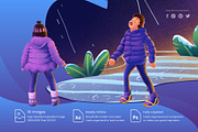 Children playing in playground, a Person Illustration by Artmeesri (Thumbnail 3 of 3)