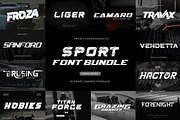 Sport Font Bundle, a Sans Serif Font by Flawless And Co (Thumbnail 1 of 10)