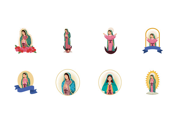 Virgin of Guadalupe Icon Set preview 2