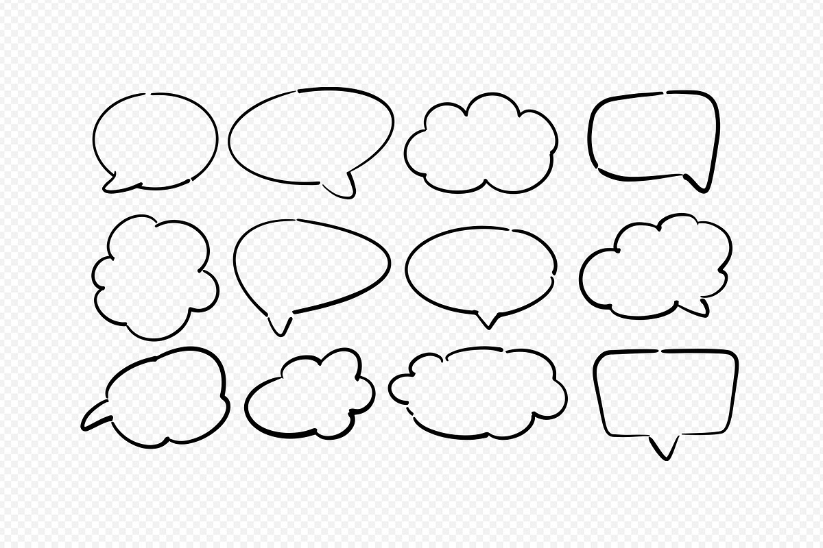 Speech Symbol Talk and Thinking, a Graphic by kaisorn (Photo 3 of 3)