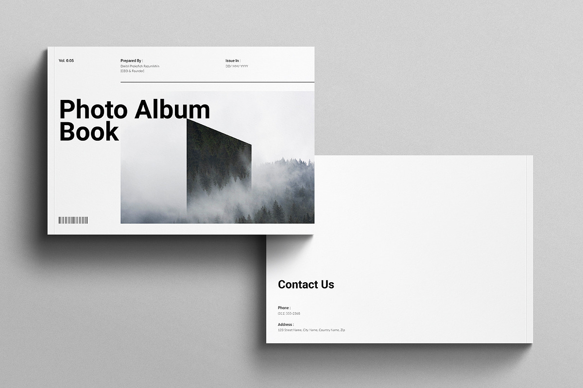 Photo Book Template Landscape, a Brochure Template by E-Type (Photo 7 of 7)
