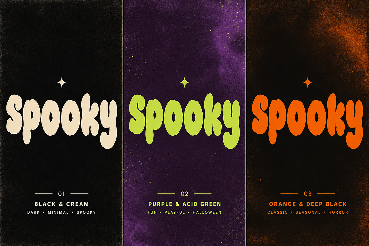 Spooky Bloom – Playful Horror Font, a Slab Serif Font by Wow Magic (Photo 3 of 3)