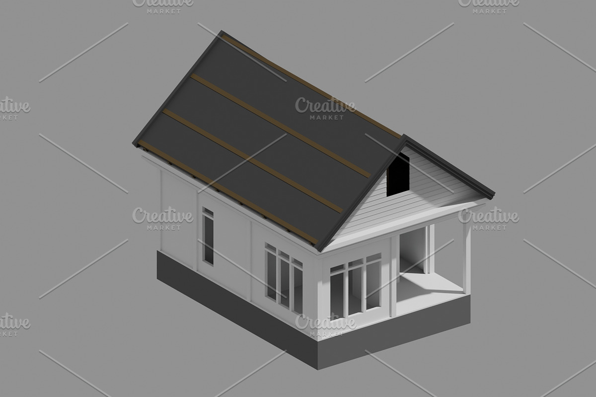 House Building - Type 1, an Architecture 3D Model by mrfauzi (Photo 9 of 22)