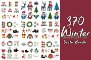 370 Winter Elements Vector Bundle, a Seasonal Illustration by Sofia's Fashion (Thumbnail 3 of 4)