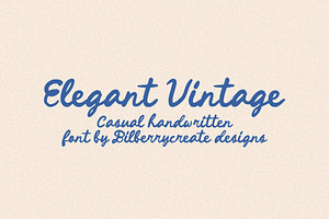 Elegant Vintage Handwritten Font