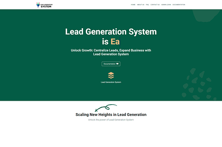 Lead Generation System, a Bootstrap Template by Design Collection
