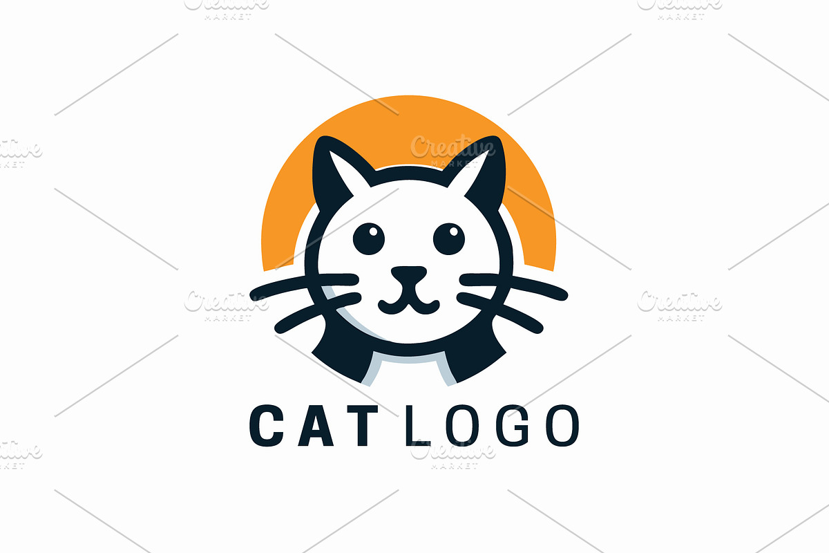 Cute Cat Logo, a Branding & Logo Template by Vectorium Studio