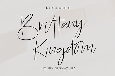 Brittany Kingdom: Charming Font, a Handwritten Font by Jogiia Digital