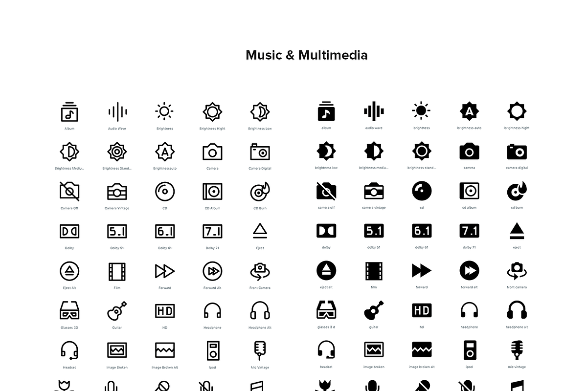 2,500 Line and Solid Icons, a Solid Icon by Icon54 (Photo 11 of 18)
